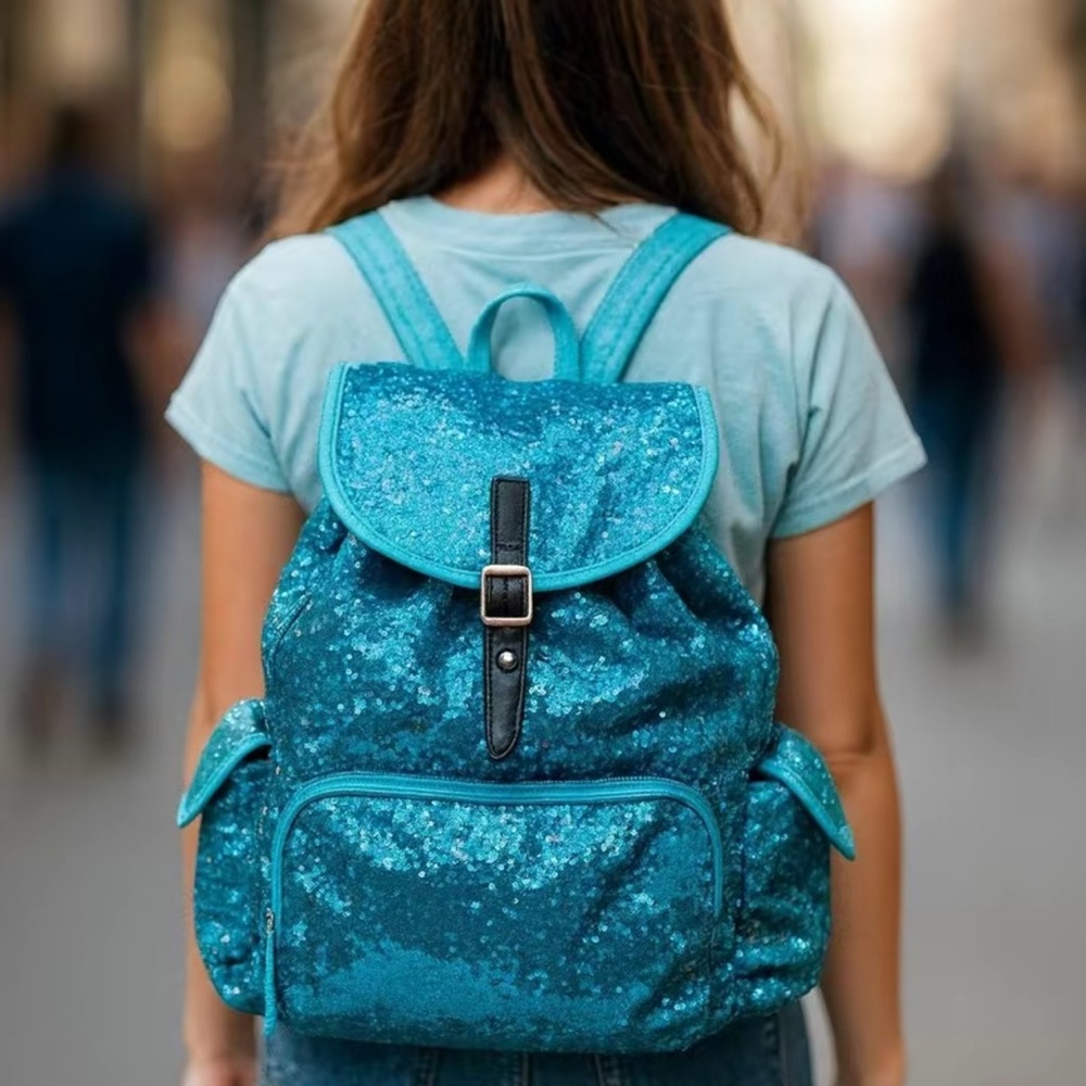 Back to School Bling Sequin Backpack